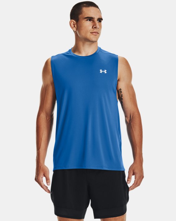 Men's UA Velocity Muscle Tank, Blue, pdpMainDesktop image number 0